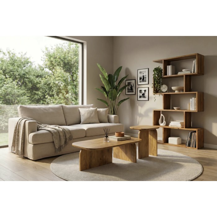 Set von 2 ORION Couchtischen aus massivem Mangoholz
