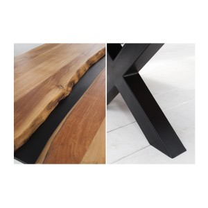 Zoom sur les détails de la table basse ORKAN 105cm