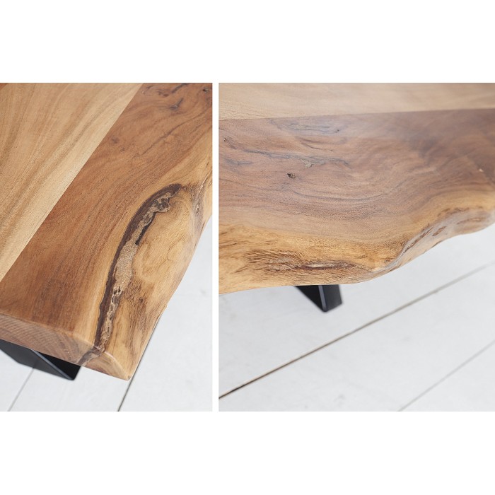 Zoom sur le plateau de la table basse ORKAN 105cm