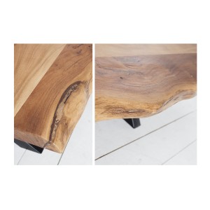 Zoom sur le plateau de la table basse ORKAN 105cm