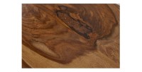 Zoom sur le plateau de la table basse ORKAN 110cm en bois de Sheesham