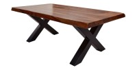 Table basse ORKAN 110cm en bois de Sheesham