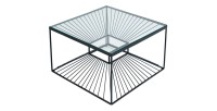 Table basse KOSMOS 60cm vue de haut sur fond blanc