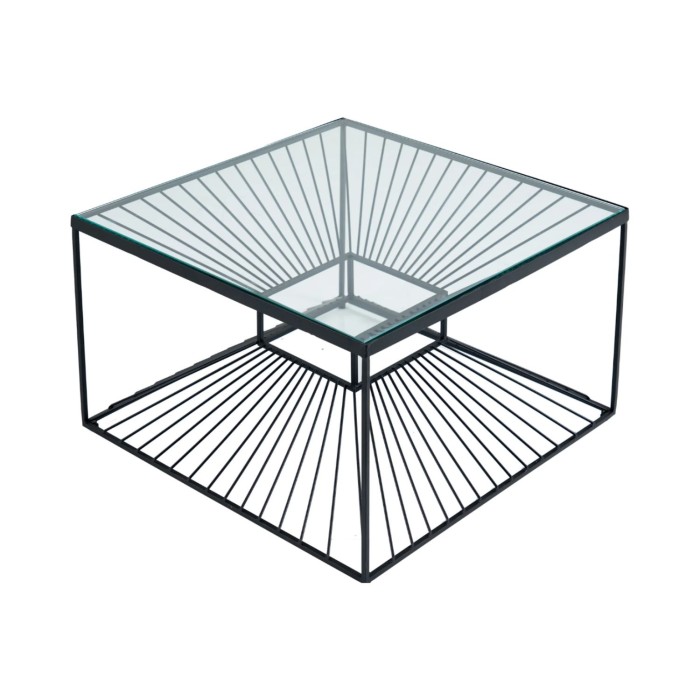 Table basse KOSMOS 60cm vue de haut sur fond blanc