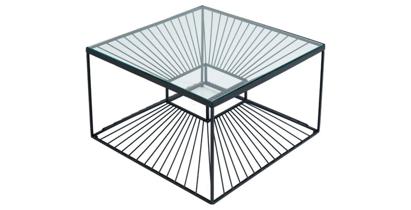 Table basse KOSMOS 60cm vue de haut sur fond blanc