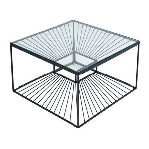 Table basse KOSMOS 60cm vue de haut sur fond blanc