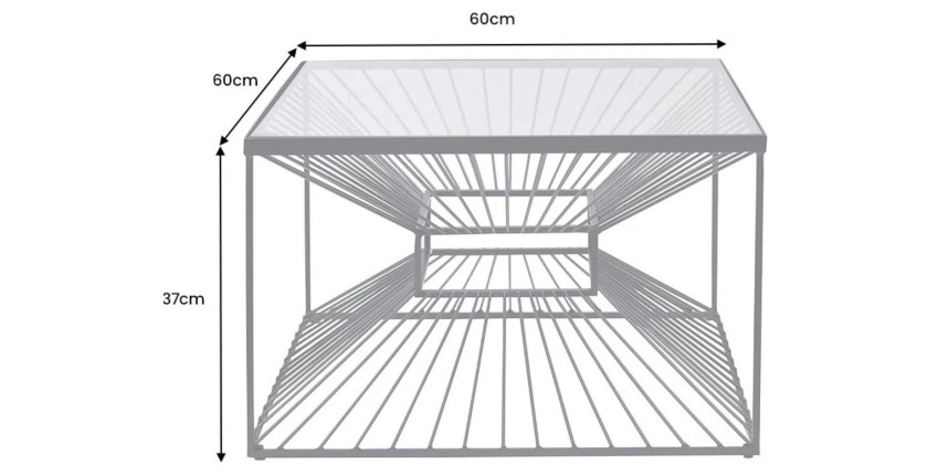 Table basse KOSMOS 60cm dimensions