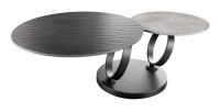 Table basse SOLYNE noire et grise