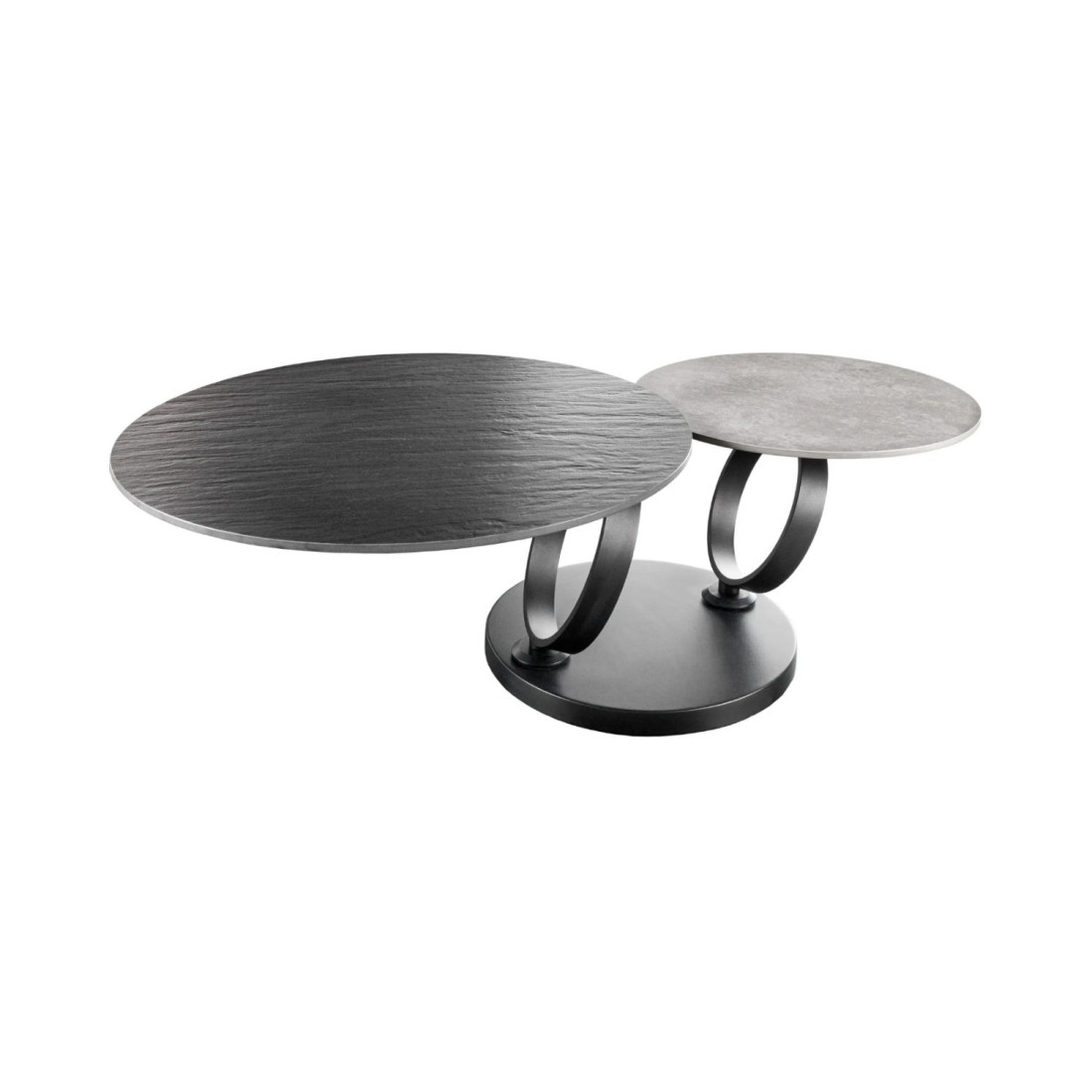 Table basse SOLYNE noire et grise