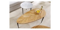 Table basse NOARA vue de haut rapprochée
