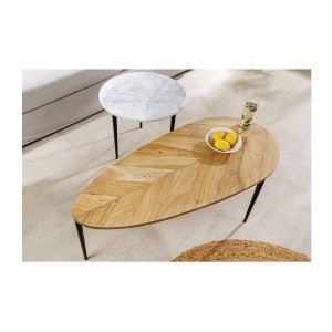 Table basse NOARA vue de haut rapprochée