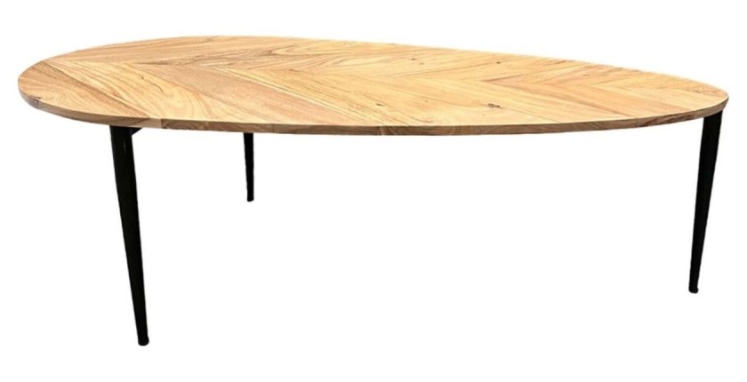 Table basse NOARA avec plateau en bois