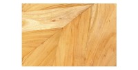Zoom sur la matière du plateau en bois de la table basse NOARA