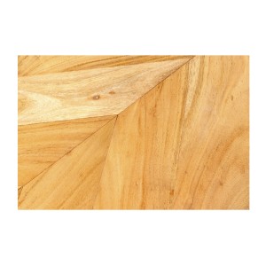 Zoom sur la matière du plateau en bois de la table basse NOARA
