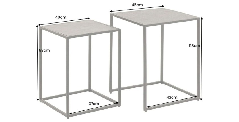 Table basse VULKARA dimensions