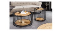 Table basse RONDEL 73cm avec une autre table basse RONDEL