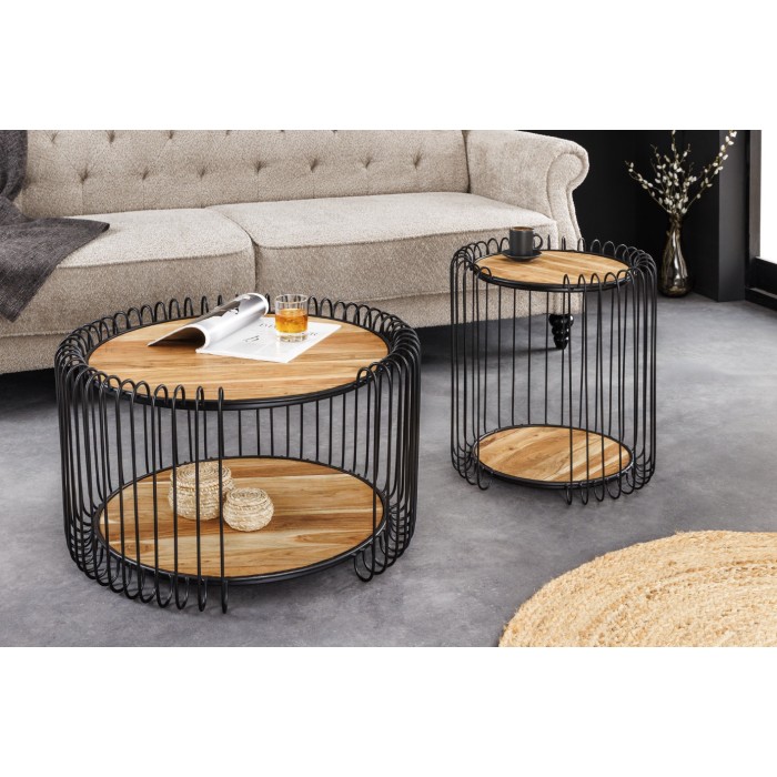 Table basse RONDEL 73cm avec une autre table basse RONDEL