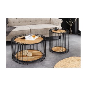 Table basse RONDEL 73cm avec une autre table basse RONDEL