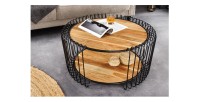 Table basse RONDEL 73cm vue de haut