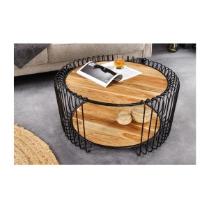 Table basse RONDEL 73cm vue de haut