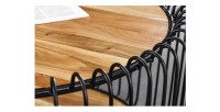Zoom sur le plateau de la table basse RONDEL 73cm