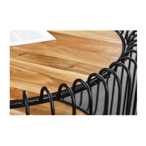Zoom sur le plateau de la table basse RONDEL 73cm