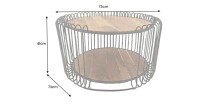 Table basse RONDEL 73cm dimensions