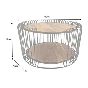 Table basse RONDEL 73cm dimensions