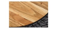 Zoom sur la matière du plateau de la table basse RONDEL 73cm