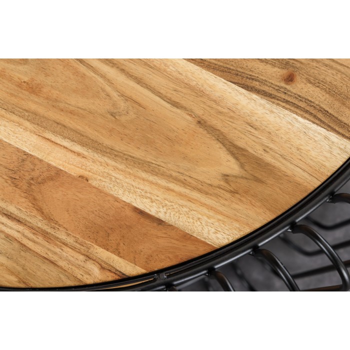 Zoom sur la matière du plateau de la table basse RONDEL 73cm