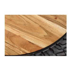 Zoom sur la matière du plateau de la table basse RONDEL 73cm