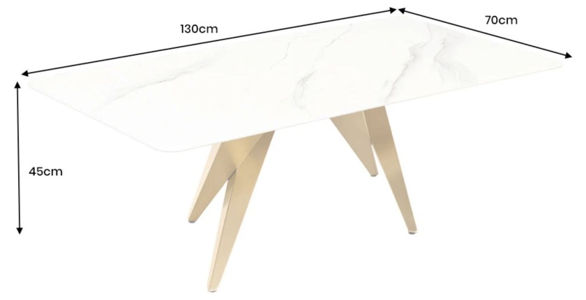Table basse AXIS dimensions
