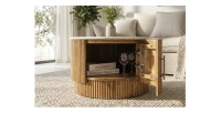 Table basse YONA vue de face avec porte ouverte
