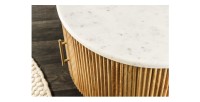 Zoom sur l'arrondi de la table basse YONA