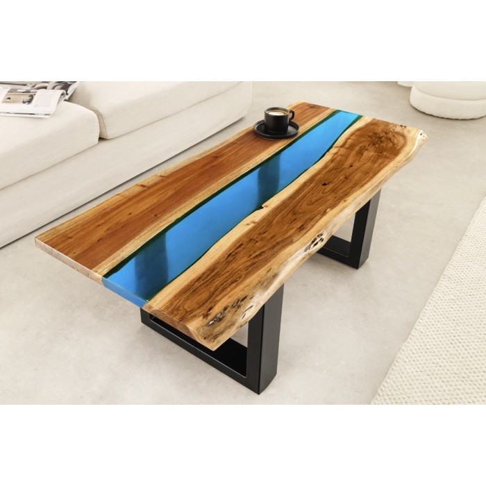 Table basse LAGUNA 110cm vue de haut