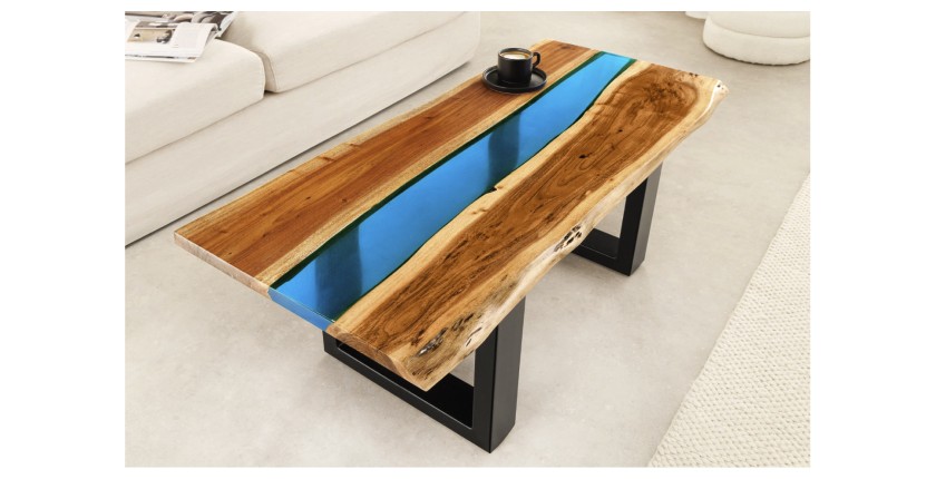 Table basse LAGUNA 110cm vue de haut