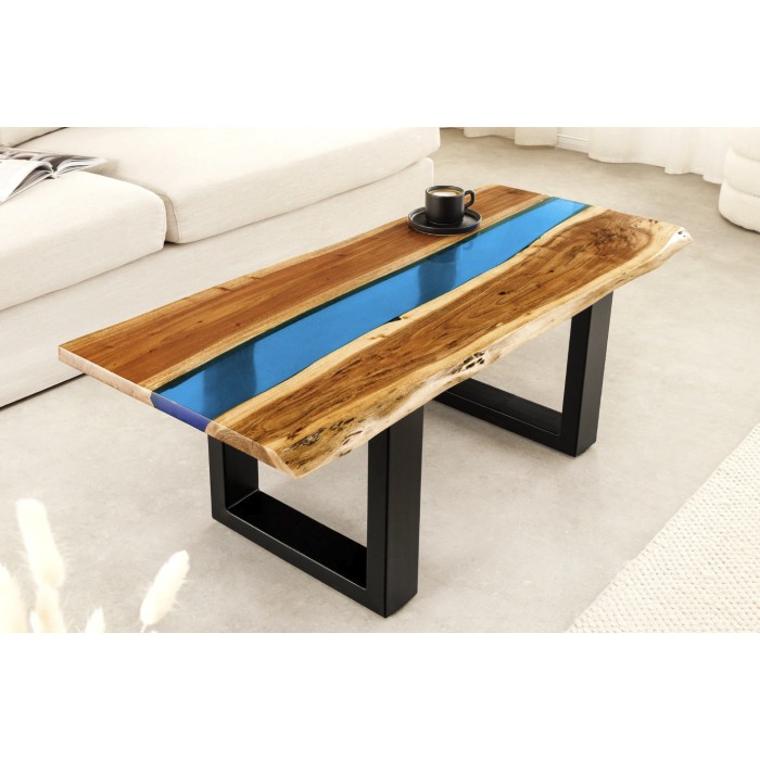 Table basse LAGUNA 110cm vue dans un décor 3D