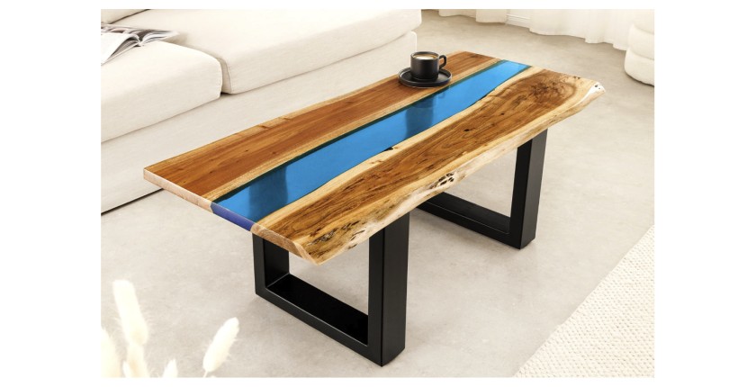 Table basse LAGUNA 110cm vue dans un décor 3D
