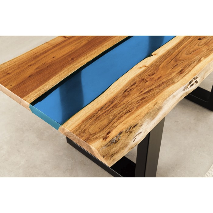 Zoom sur le plateau de la table basse LAGUNA 110cm