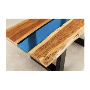 Zoom sur le plateau de la table basse LAGUNA 110cm