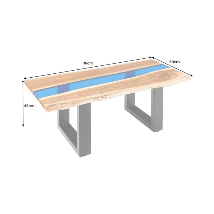 Table basse LAGUNA 110cm dimensions