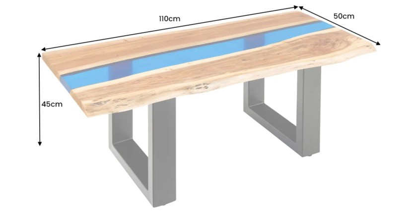 Table basse LAGUNA 110cm dimensions