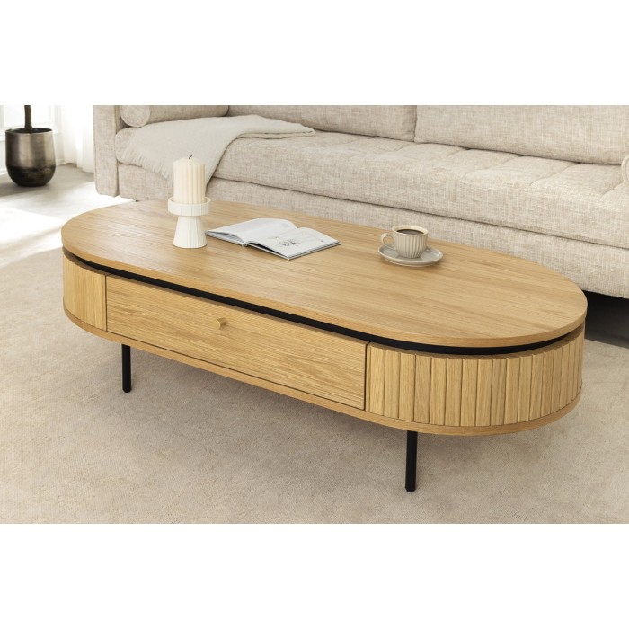 Table basse SOREN 120cm vue de haut