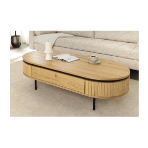 Table basse SOREN 120cm vue de haut