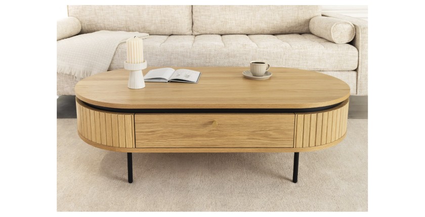 Table basse SOREN 120cm mise en situation