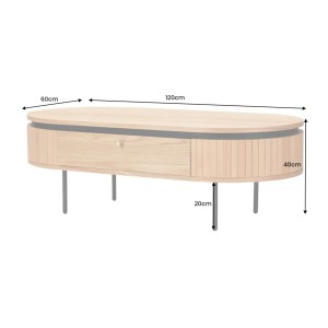 Table basse SOREN 120cm dimensions