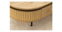 Zoom sur l'arrondi de la table basse SOREN 120cm