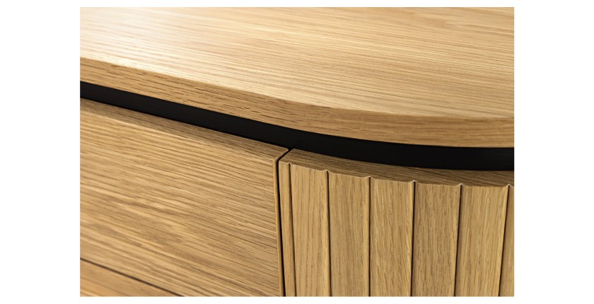 Zoom sur la tranche de la table basse SOREN 120cm