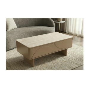 Table basse MIYA cachemire vue de haut