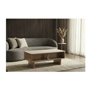 Table basse MIYA cachemire avec vue sur la niche